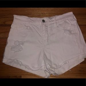 Hollister white denim shorts size 1 (25)